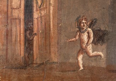Amor som leker kurragömma, Herculaneum av School Roman