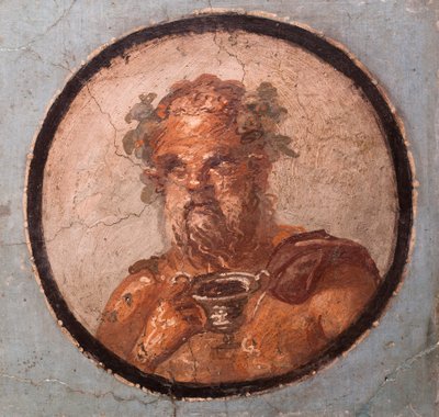 Porträtt av medaljonger, Pompeji av School Roman