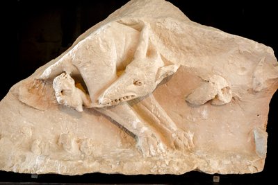 Varghonan och tvillingarna Romulus och Remus, 200-talet (skulptur) av School Roman