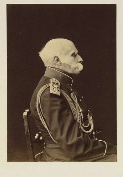 Greve Friedrich Benjamin von Lutke, tysk navigatör, geograf och upptäcktsresande i Östersjön, föremål för det ryska imperiet - Porträtt av greve Fjodor Petrovitj Litke (1797-1882), Anonym . Litografi av School Russian