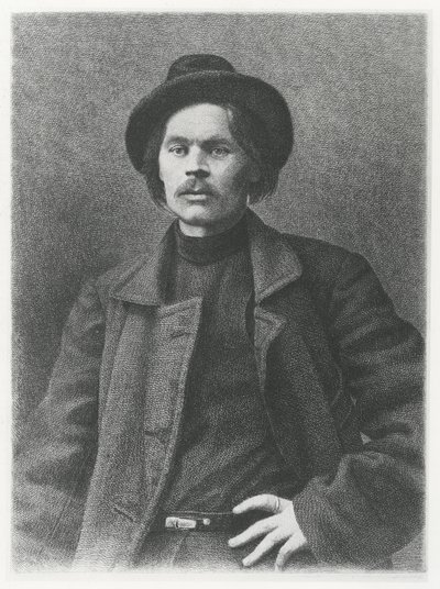 Maxim Gorkij (litho) av School Russian