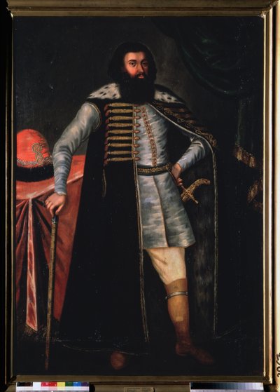 Porträtt av greve Ivan Repnin (?). Målning av en rysk mästare, olja på duk, 1600-talets andra hälft. Gammal rysk konst. Ryska statens museum, Sankt Petersburg. av School Russian
