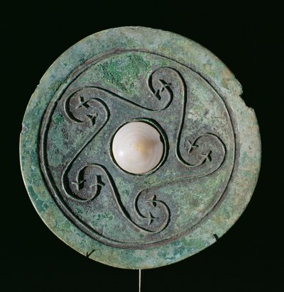 Mirror, Dongson Culture c.200 BC-200 AD, Vietnam (brons) av School Vietnamese