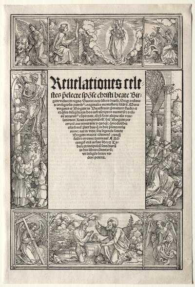 Gräns - med Kristi dop av School of Albrecht Dürer