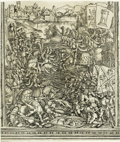 Kriget med Venedig, från Maximilian I:s triumfbåge av School of Albrecht Dürer