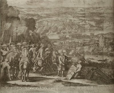 Belägring av den turkiska fästningen Azov av ryska styrkor 1696, um 1700 av Schoonebeek