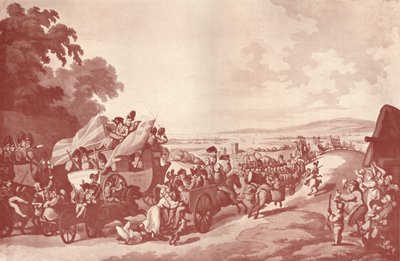 En extraordinär scen på vägen från London till Portsmouth, 1909 av Schultz