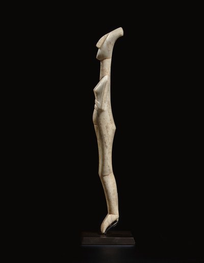 Cycladisk liggande kvinnofigur, namnstycke av Schuster Master, Early Cycladic II, ca 2400 f.Kr. av Schuster Master