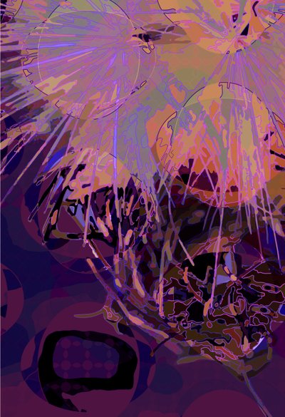 Kronärtskocka_abst_vert10 (digital) av Scott J. Davis
