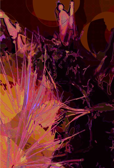 Kronärtskocka_abst_vert6 (digital) av Scott J. Davis