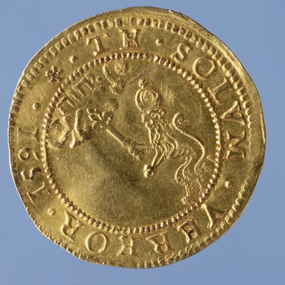 4-pund skotsk (hattstycke) av James I, Edinburgh mint, 1591 (omvänd) (guld) (för framsidan se 58855) av Scottish School