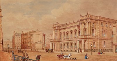 Prospect of Edinburgh (penna, penna och bläck och akvarell) av Scottish School
