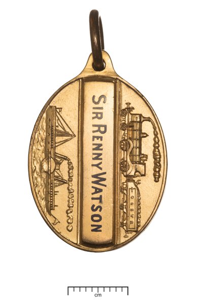 Skottland, Glasgow och South Western Railway, direktörspass, ca 1850 (guld & emalj) av Scottish School