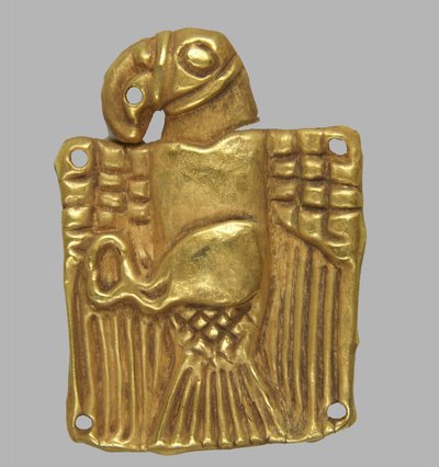 Guldplakett i form av en örn, 500-talet. före Kristus av Scythian