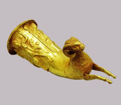 Rhyton Drinking Horn, 500-400-talet f.Kr av Scythian