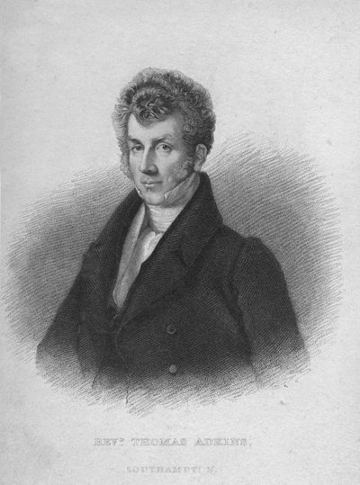 "Reverend Thomas Adkins", c1830 av Sears and Co Fenner