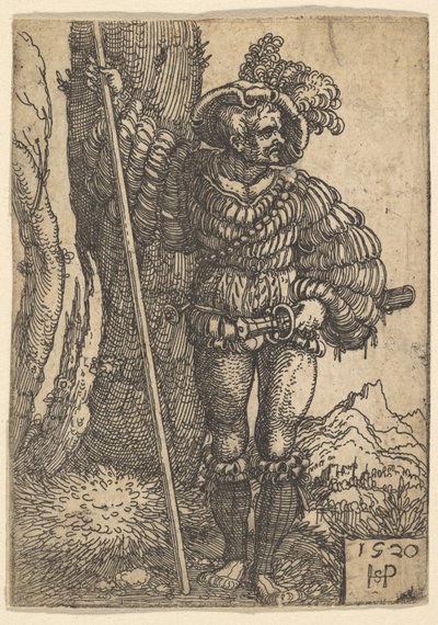 A Lansquenet, 1520. av Sebald Beham