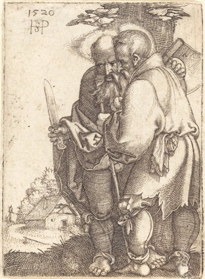 Bartolomeus och Mattias av Sebald Beham