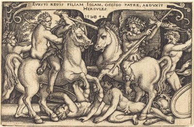 Hercules och Iole av Sebald Beham