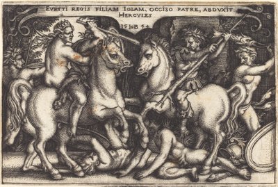 Hercules och Iole av Sebald Beham