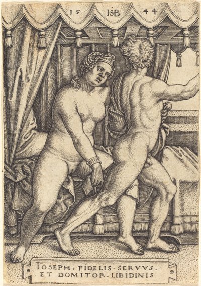 Josef och Potifars hustru av Sebald Beham