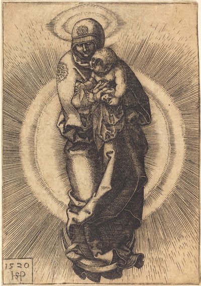 Madonna på halvmånen av Sebald Beham
