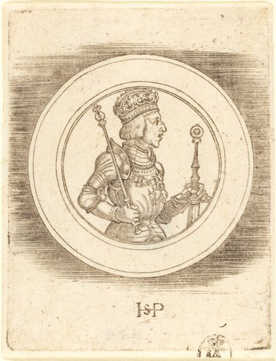 Medalj av kung Ferdinand av Ungern och Böhmen av Sebald Beham