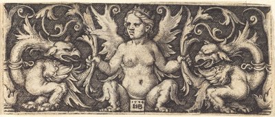 Prydnad med kvinnlig demon av Sebald Beham