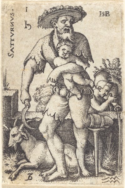 Saturnus av Sebald Beham