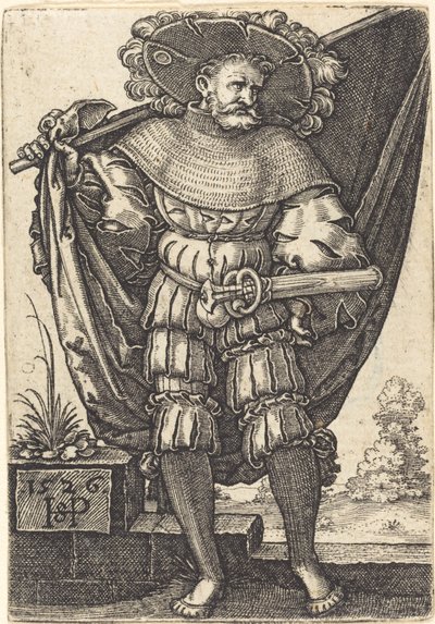 Fanebärare av Sebald Beham