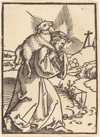 Den gode herden av Sebald Beham