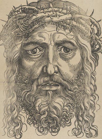 Kristi huvud krönt med törnar, ca. 1520. av Sebald Beham