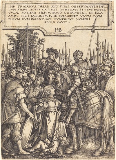 Trajanus rättvisa av Sebald Beham