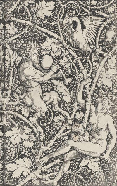 Tapeter med Satyrfamiljen, 1515. av Sebald Beham