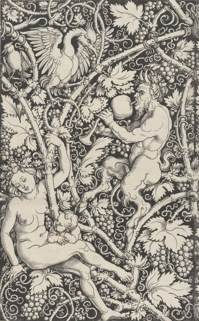 Tapeter med Satyrfamiljen, 1515. av Sebald Beham