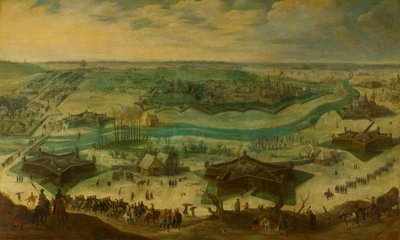 Belägringen av Julich, 1621-22 av Sebastiaen Vrancx (attributed to)