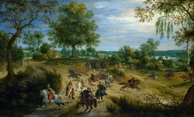 En skärmytsling. av Sebastiaen Vrancx