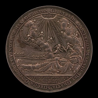 Gustav II Adolfs död, 1594-1632, Sveriges kung 1611 [framsidan], 1634. av Sebastian Dadler