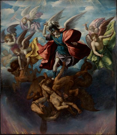 De rebelliska änglarnas fall, ca. 1650. av Sebastian Lopez de Arteaga