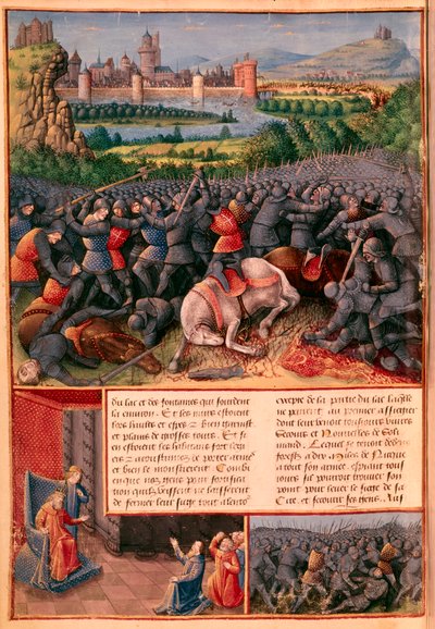 Scener från det första korståget, 1096-1099 c1490 av Sebastian Marmoret