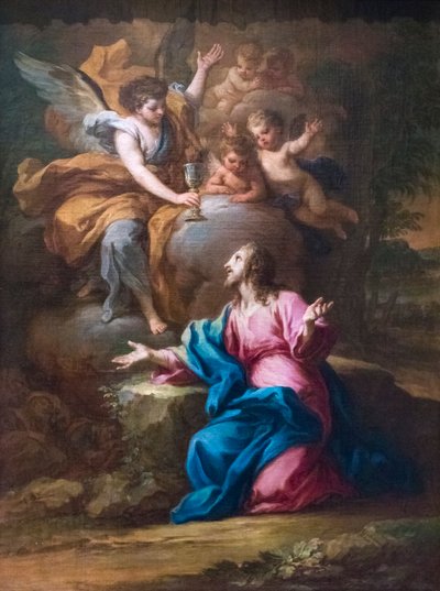 Kristus i Getsemane trädgård av Sebastiano Conca