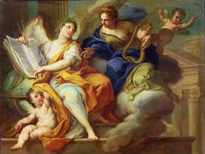 Urania och Erato av Sebastiano Conca