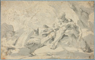 Hercules och Cacus av Sebastiano Galeotti