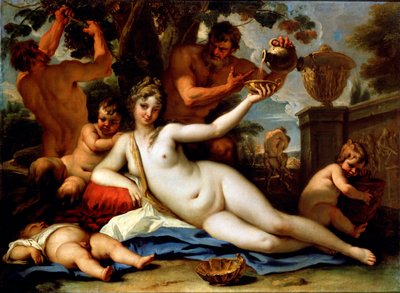 Bacchante och Satyrer, c1713 av Sebastiano Ricci