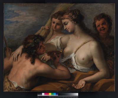 Bacchus och Ceres, inte efter 1710 av Sebastiano Ricci