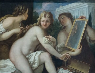 Bathsheba vid sitt bad, sent 1600-tal (olja på duk) av Sebastiano Ricci