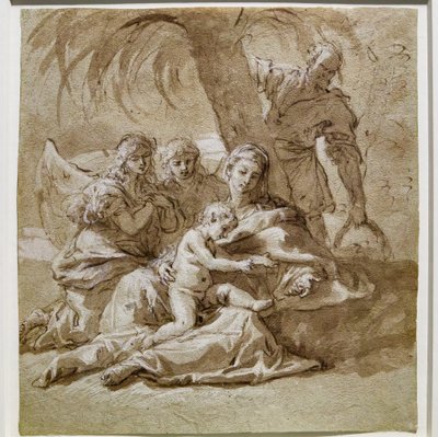 Vila under flygningen till Egypten av Sebastiano Ricci
