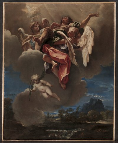 Studie för "An Apotheosis of a Saint" (för San Bernardino dei Morti, Milano) av Sebastiano Ricci