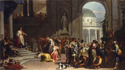 Susanna före Daniel, 1725-26 av Sebastiano Ricci