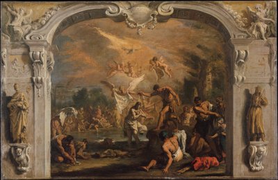 The Baptism of Christ, c.1713-14 (olja på duk) av Sebastiano Ricci